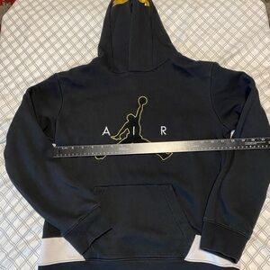 Jordan Black Sweater with Gold Graphic Design